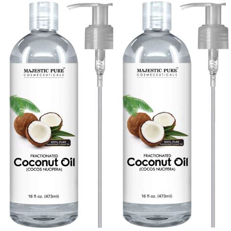 Majestic Pure Fractionated Coconut Oil Relaxing Massage Oil Liquid