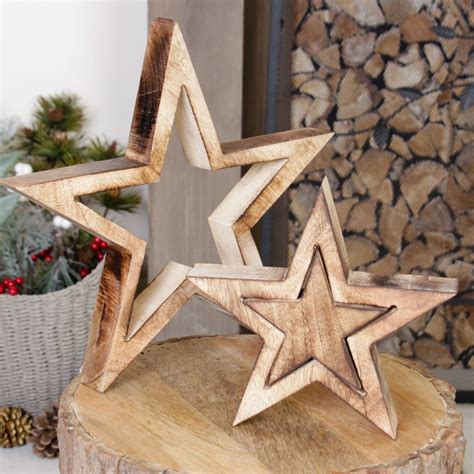 Personalised Set Of Three Nesting Star Ornaments By Dibor