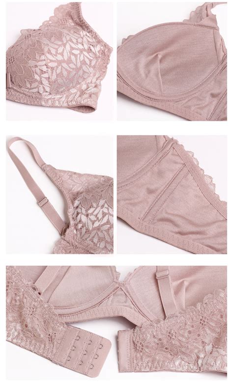 Natural Silk Knit Sheer Ladys Bra Wire Free Sexy Lace Brassiere Ebay