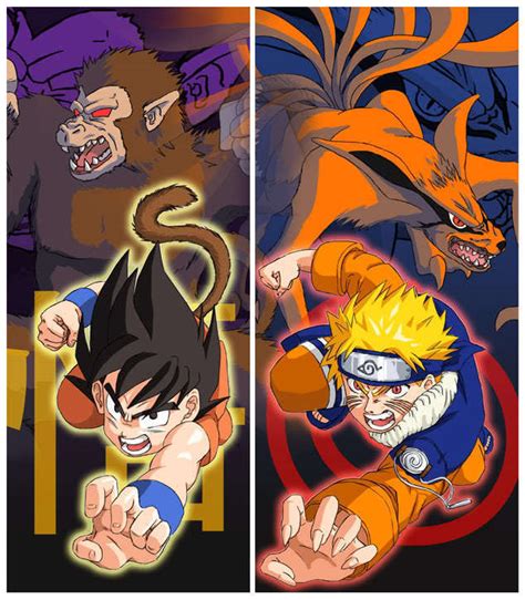 Dragon ball z vs naruto wallpaper. Naruto VS Dragonball Z - Naruto Photo (10806475) - Fanpop