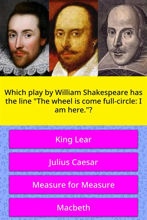 Which Play By William Shakespeare Trivia Questions Quizzclub