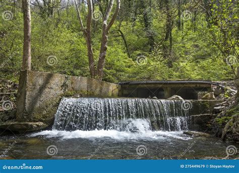Waterfall At Crazy Mary River Belasitsa Mountain Bulgaria Stock Image