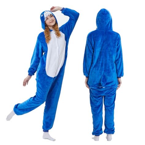 Blue Shark Onesie Pajamas And Hundreds Of Adult Animal Onesies Available