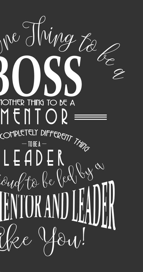 Boss Mentor And Leader Appreciation Day Week Boss Week Card Etsy Thank You Boss Words Of