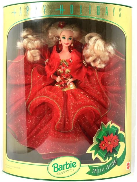 mattel barbie happy holidays barbie doll hallmark special edition 1993 by mattel