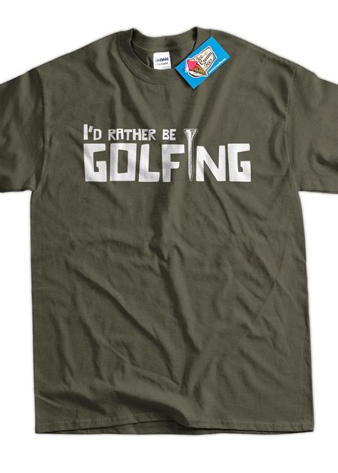 Funny Golf Golfing Id Rather Be Golfing Tshirt Ts For Dad Fathers