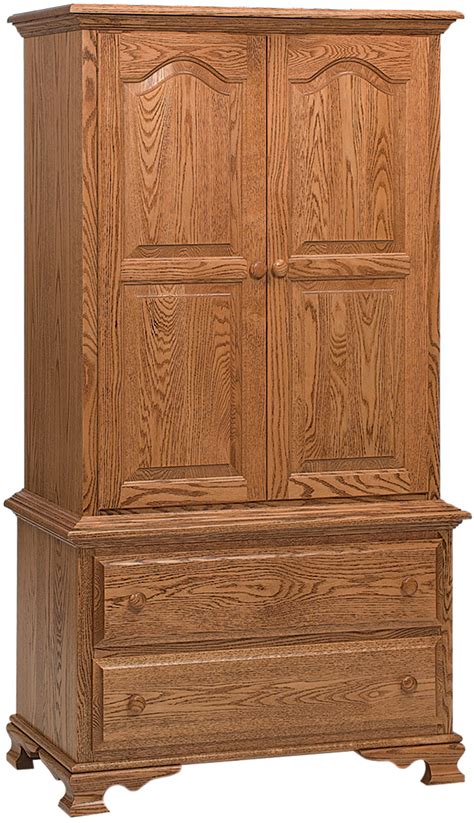 Amish Heritage Chest on Chest Armoire - Brandenberry Amish Furniture