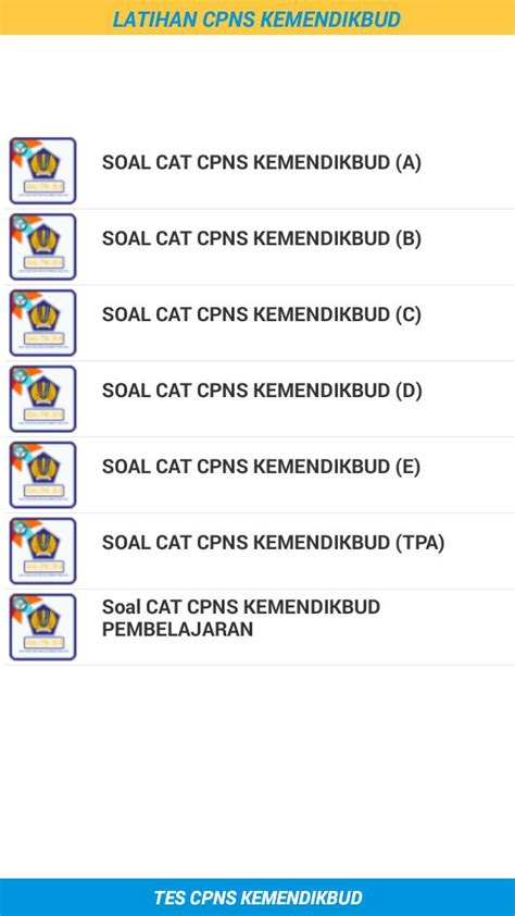 Download Do Apk De Latihan Soal Cpns Kemendikbud 2018 Para Android