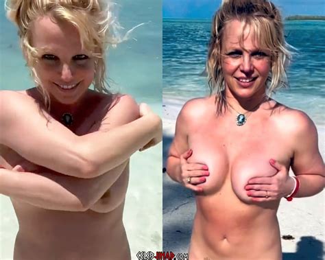 Britney Spears Tit Slip While Nude On At The Beach Sexiz Pix