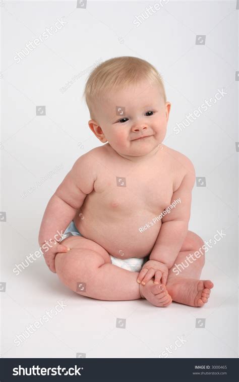 Cute Chubby Baby Boy Looks Right Stock Photo Shutterstock