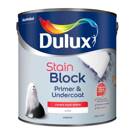 Dulux Stain Block Primer And Undercoat White 25l