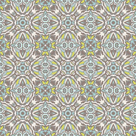 Seamless Abstract Tiled Pattern Vector Stock Vector Illustration Of