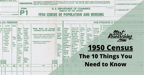 1950 Us Census The 10 Things You Need To Know — Start Researching