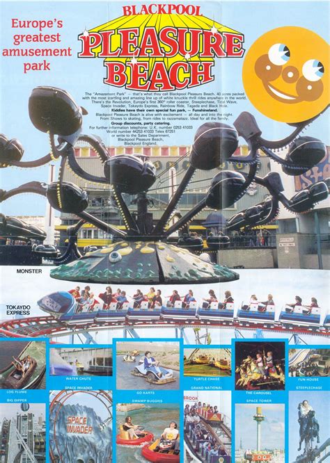 Theme Park Brochures Blackpool Pleasure Beach Brochure 1980 Theme