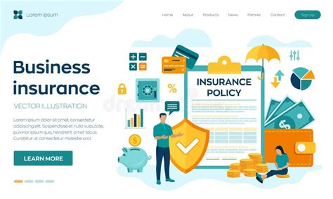 Business Insurance Concept Of Money Protection Financial Saving