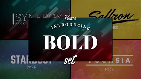 Bold Theme Set Filmora Effects Store Youtube