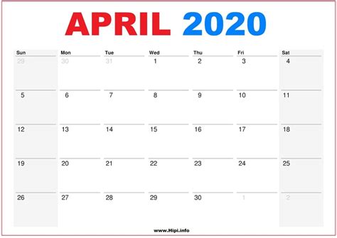 April 2022 Calendar Free Printable Calendar Templates Blank April
