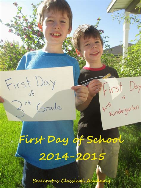 Sceleratus Classical Academy First Day Of School First Day Of