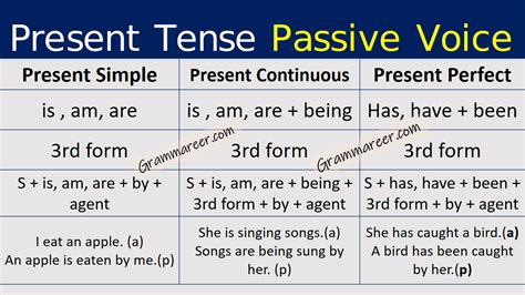 Present Tense Passive Voice With Urdu Explanation Learn Passive Voice Of Present Simple Tense