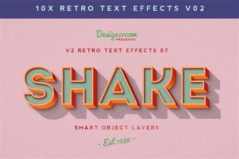 45 Best Retro Text Effects And Styles Design Shack