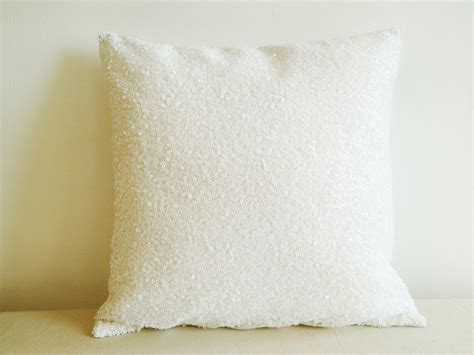 White Sequin Pillow Cover Holiday Decor Throw Pillow Etsy Australia