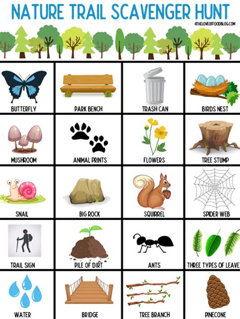 Fun Outdoor Nature Scavenger Hunt Printables Ideas For Kids Stories