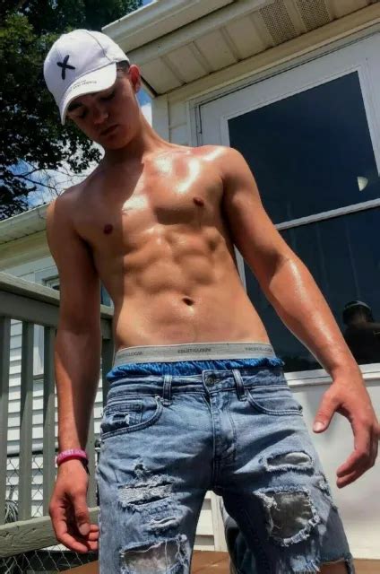 shirtless male muscular country jock hunk torn jeans athletic photo 4x6 b1960 4 29 picclick