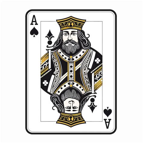 Premium Vector King Playing Card Drawing