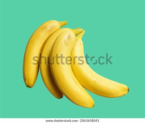 Fresh Yellow Banana Fruit Isolated Clipping Stock Photo 2063658041