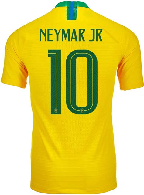 201819 Nike Neymar Jr Brazil Home Match Jersey Soccerpro