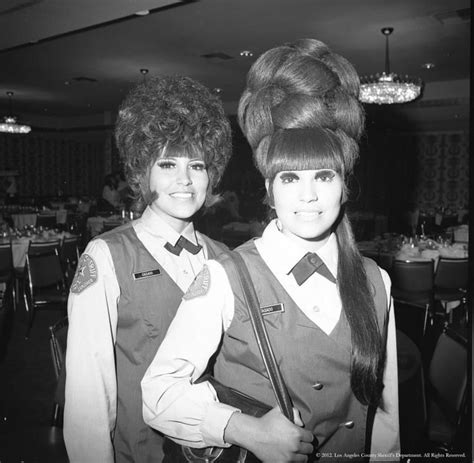 Similarly to our human hair wigs, synthetic styles are available in a variety of cap types as well. Los Angeles Sheriff's Deparment hair 1960's. | Big hair ...