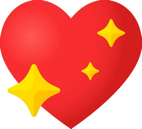 Sparkle Heart Emoji 28326563 Png