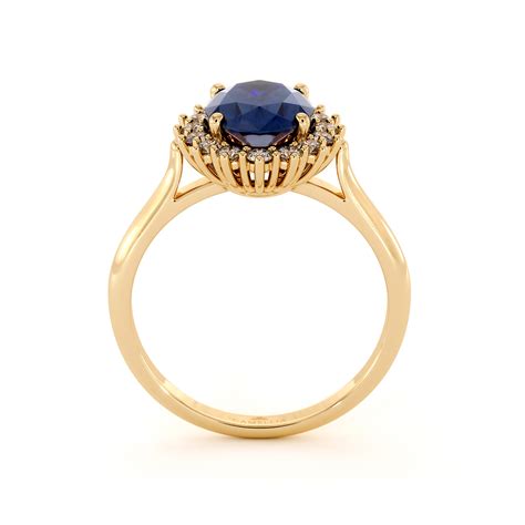 Spencer family lady diana spencer meghan markle engagement ring princess diana jewelry diana fashion royal tiaras royal crowns isabel ii royal jewelry. Diana Ring In 14K Yellow Gold Blue Sapphire Engagement ...