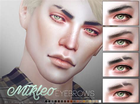Male Eyebrows The Sims 4 P1 Sims4 Clove Share Asia