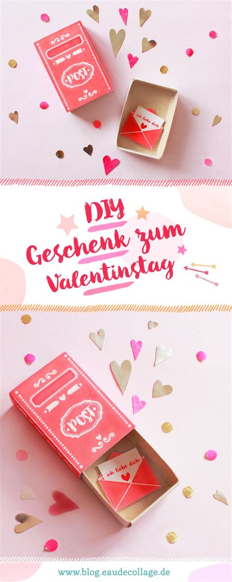 Diy Streichholzschachtel Zum Valentinstag Free Printable Valentinstag
