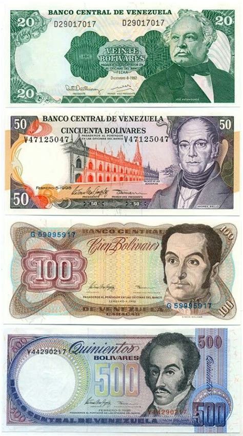 Los Verdaderos Bolivares Fuertes Dollar Banknote Money Notes Venezuelan Name Day World