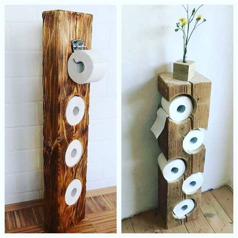 rustic wood block toilet paper holder rustic toilet