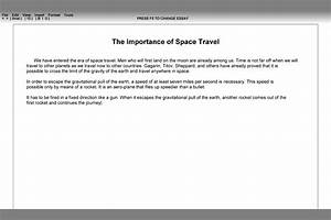 space travel essay