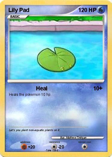 Pokémon Lily Pad 5 5 Heal My Pokemon Card