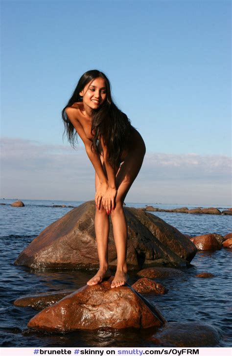 Skinny Russiangirl Lidia Completelynaked Naked Nude Seaside Beach Outdoors Public