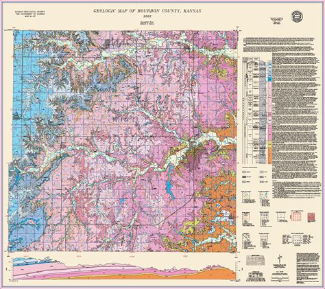 Kgs Geologic Map Bourbon Large Size