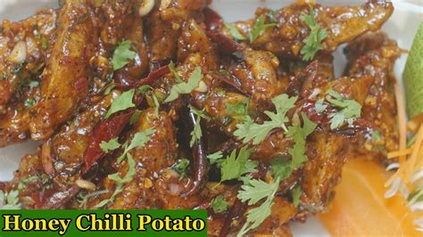 Honey Chilli Potato Recipe In Telugu Kids Snack Waaw Foods Youtube