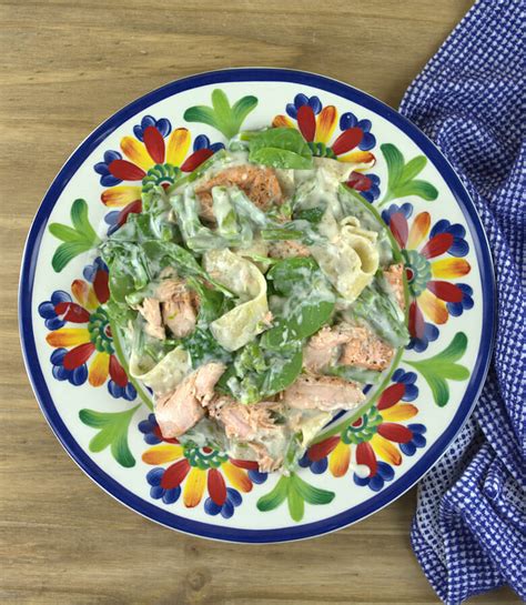 Remove fish from pan, and keep warm. Salmon Asparagus and Spinach Pappardelle - A Gourmet Food Blog
