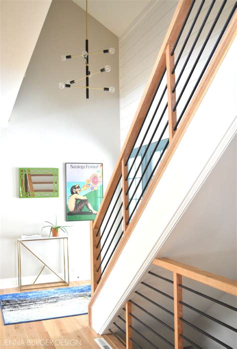 Modern Metal Wood Staircase Jenna Burger Design Llc