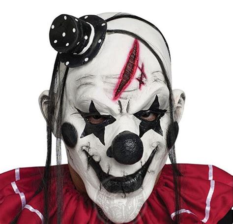 Faroot Deluxe Horrible Scary Clown Mask Adult Men Latex