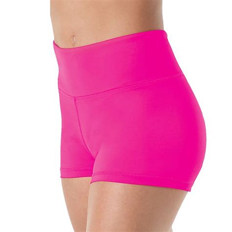 Women High Waisted Lycra Spandex Dance Shorts Girls Workout Dancing Shorts For Stage Performance