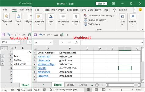 Consolidate In Excel Merge Multiple Sheets Into One Worksheets Library