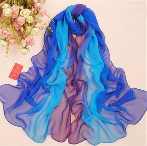 Free Shipping 100 Silk Feeling Polyester Scarf Chiffon Shawl Quality