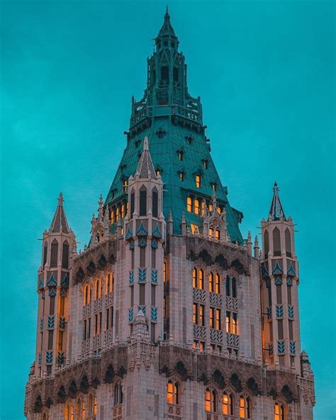 The Woolworth Building At Dusk