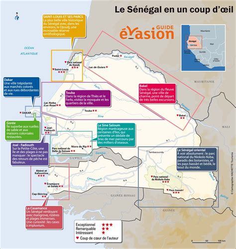 Carte Touristique Du Sénégal Voyage Carte Plan